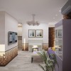 Вітальня в дизайн-проекті 3-кімнатної квартири ЖК Старокиївський, 102м.кв. - HD-DESIGN