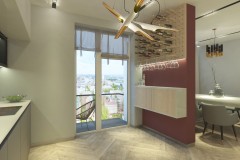 Кухня в дизайн-проекті 2-кімнатної квартири ЖК Ярославів Град — InsideOut