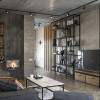 Вітальня - Дизайн-проект приватного будинку в стилі лофт, 200 м. кв - студія дизайну Inerior12
