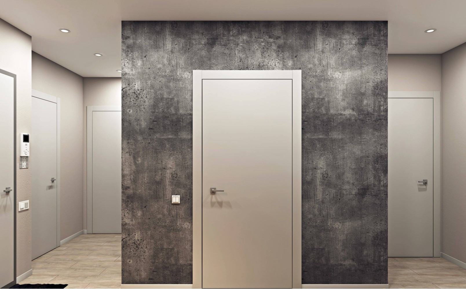 Коридор — Дизайн-проект 3-кімнатної квартири в ЖК Статус Груп, 106 м.кв — студія дизайну Inerior12