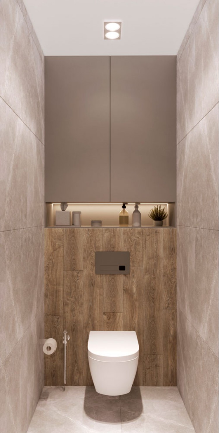 Туалет – отличное фото современного дизайна № 2316