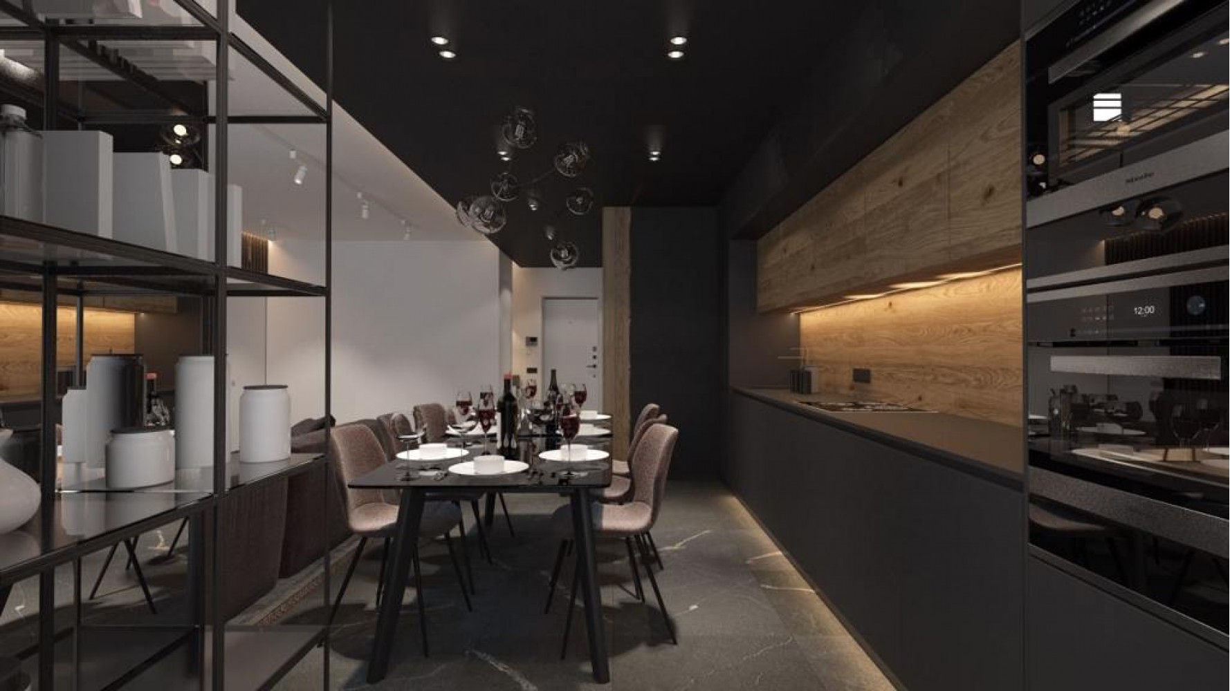 Їдальня в дизайн-проекті 2-х кімнатної квартири — Maksim Tsenkov