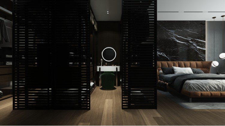 Спальня в дизайн-проекті 4-х кімнатної квартири - в ЖК Busov Hill - Maksim Tsenkov