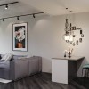 Вітальня в дизайн-проекті квартири ЖК Файна Таун, 45м.кв — NS Interior Design