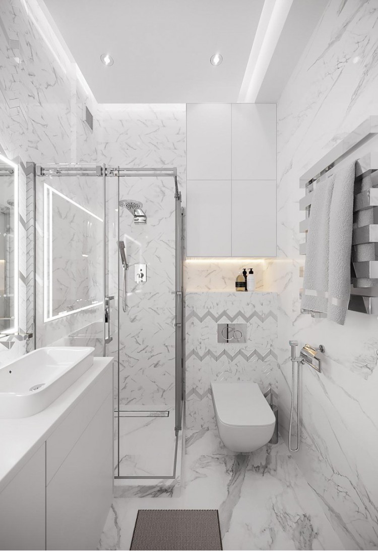 Фото інтер'єру: Ванна кімната в стилі мінімалізм - San Francisco Creative House - 38м² - 190