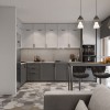 Дизайн кухні в сірих тонах - фото 4