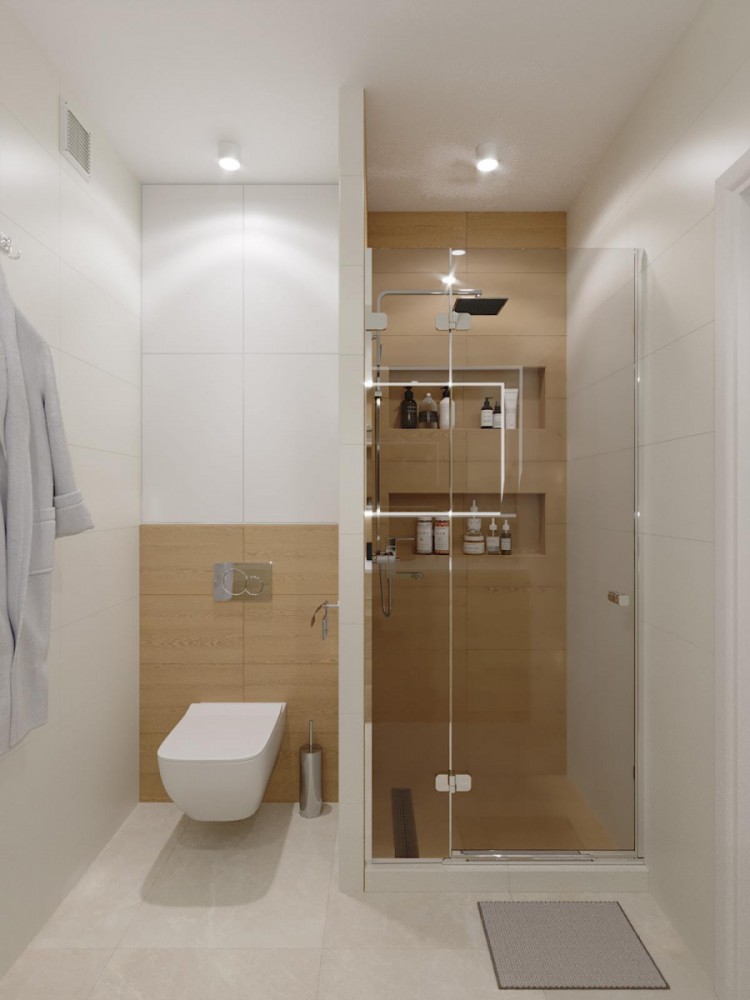 Ванная комната в двухкомнатной квартире – 138