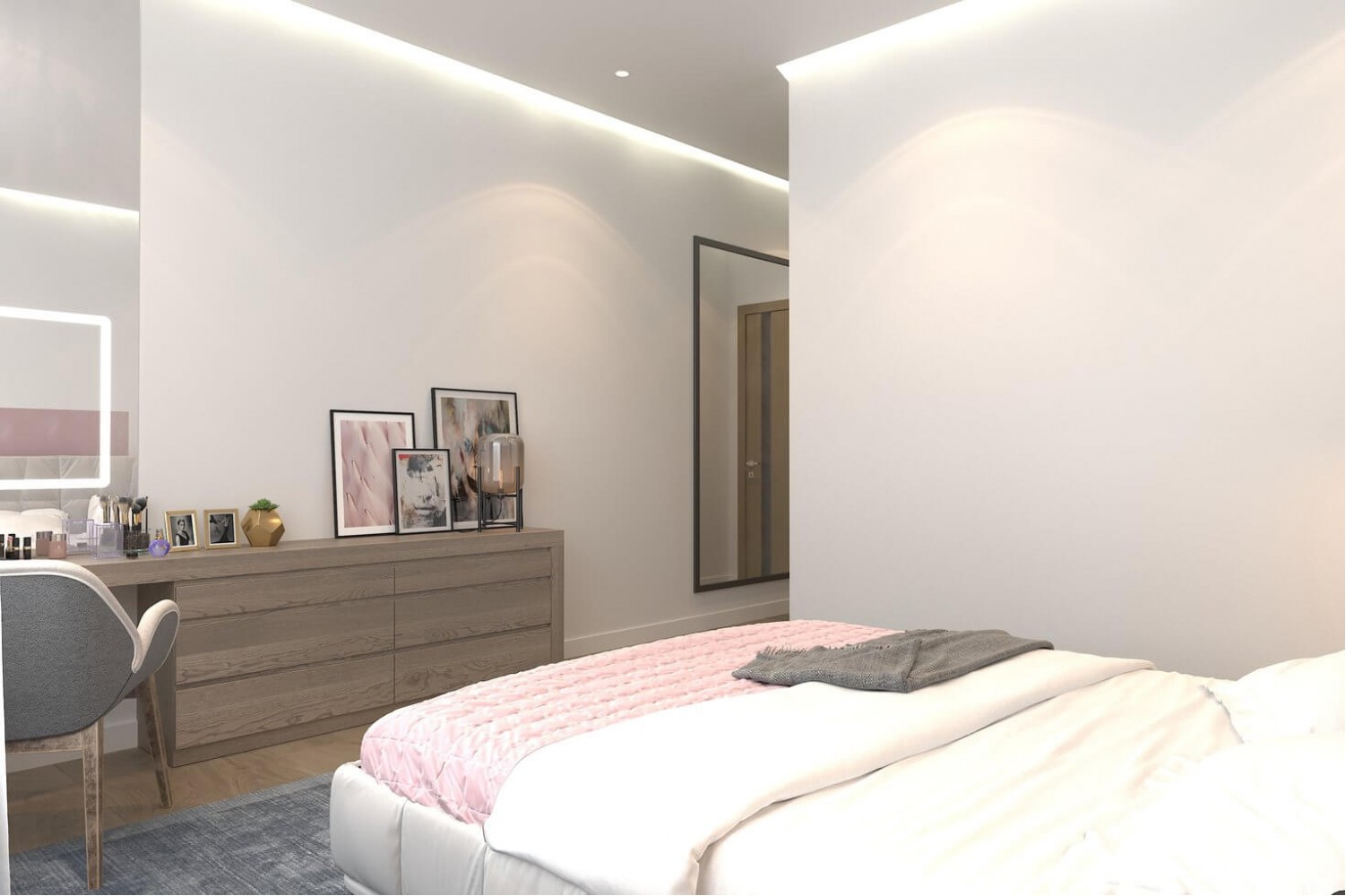 Дизайн спальной комнаты в частном доме