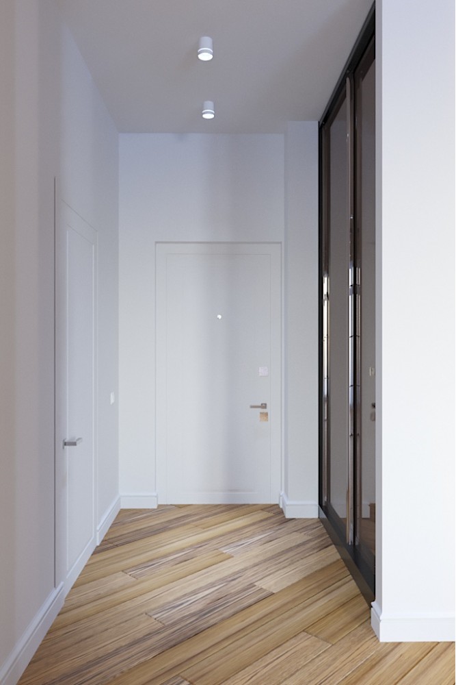 Коридор — Дизайн-проект 3-комнатной квартиры в Эко-стиле, ЖК Комфорт Таун, 77 м.кв — студия дизайна Redis&Co