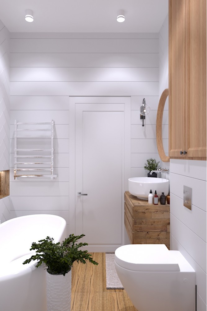 Фотографія: Санвузол, ванна кімната – Квартира в Еко-стилі, 77 м.кв – 1693