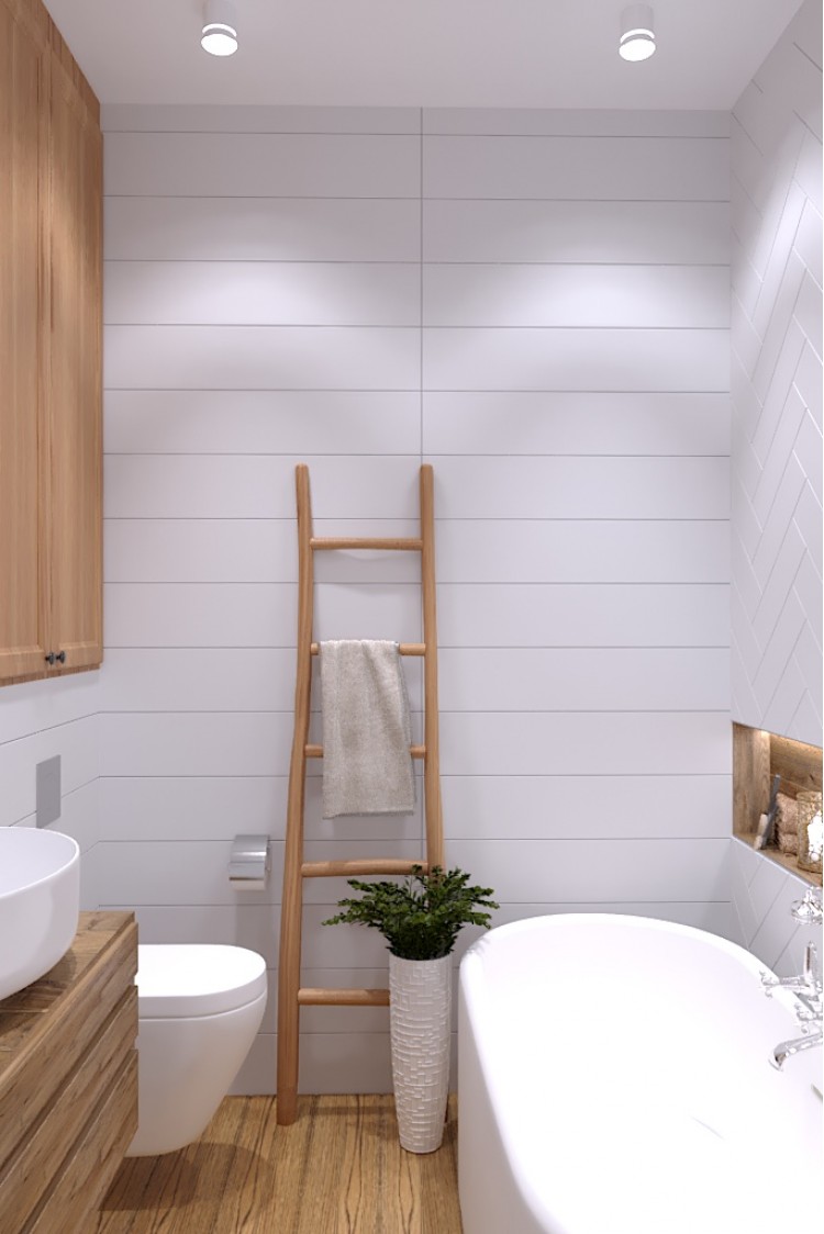 Фото: Санузел, ванная комната – Квартира в Эко-стиле, 77 м.кв – 1692