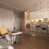 Кухня студия в дизайн-проекте 1- квартиры в ЖК Ричмонд, 50 м.кв — студии дизайна Studio 68-32