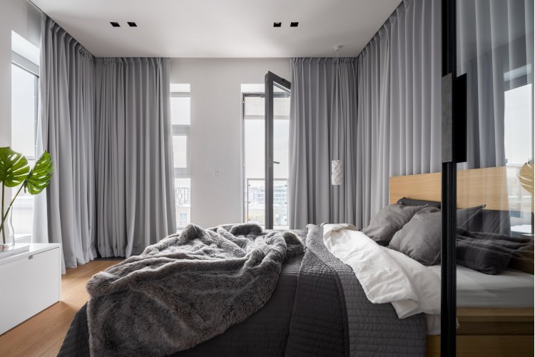 Спальня в дизайн-проекті в сучасному стилі - YouNova