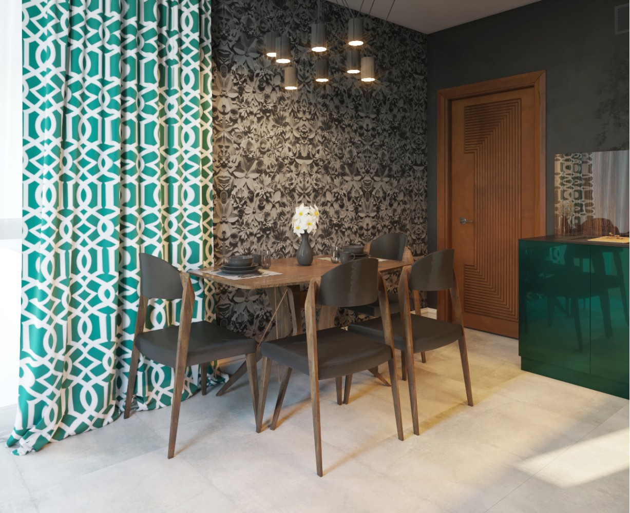 Кухня — Дизайн-проект 2-комнатной квартиры "Жить в лесу" —  Zlata Perevozova