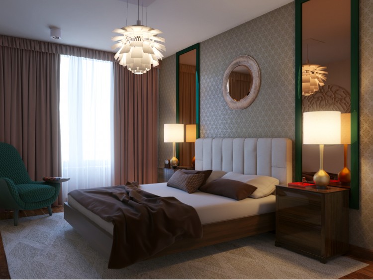 Спальня - Дизайн-проект 2-кімнатної квартири "Жити в лісі" — Zlata Perevozova