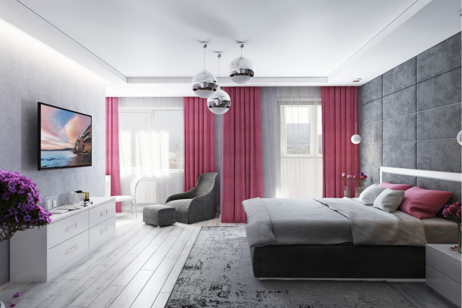 Дизайн спальня в современном стиле