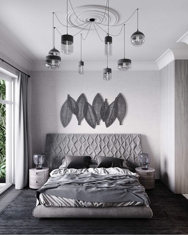 Спальня у дизайн-проекті приватного будинку, 150м.кв. - Вікторія Жирякова