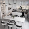 Кухня с обеденной зоной в дизайн-проекте частного дома, 150м.кв. — Виктория Жирякова