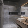 Дизайн душовий у трикімнатній квартирі