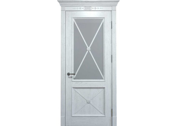  Двери межкомнатные Status Doors Royal Cross RC 012.S01 (Сатиновое стекло)  1 — купить в PORTES.UA