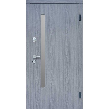 Двері вхідні SteelGuard – Resiste – мод. AV-1 Grey Glass