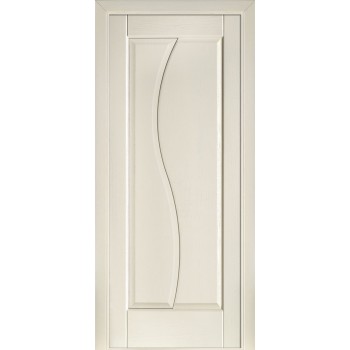 Белая шпонированная дверь Modern 16 ПГ