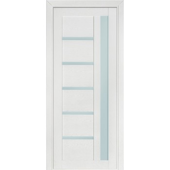 Белая межкомнатная дверь со стеклом Elit 108 ПО (Сатиновое стекло)