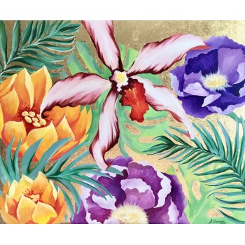Интерьерная картина «Тропические цветы»