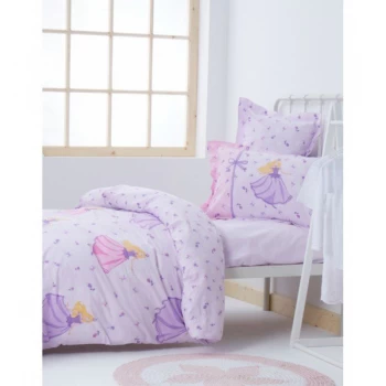 Подростковое постельное белье Karaca Home - Selkie 2017-1 lilac ранфорс
