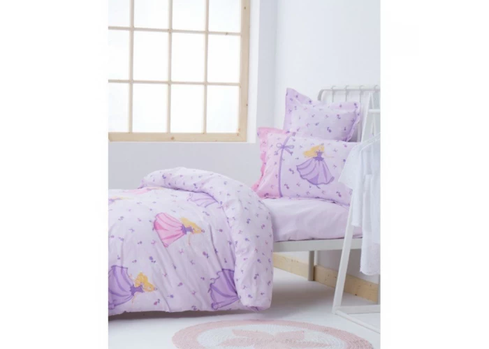  Підліткова постільна білизна Karaca Home - Selkie 2017-1 lilac ранфорс  1 — замовити в PORTES.UA