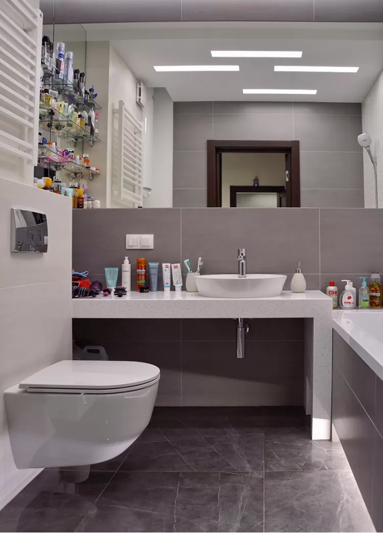 Фото: Ванна – Дизайн-проект 2-кімнатної квартири у сучасному стилі, 71 м.кв – 1145