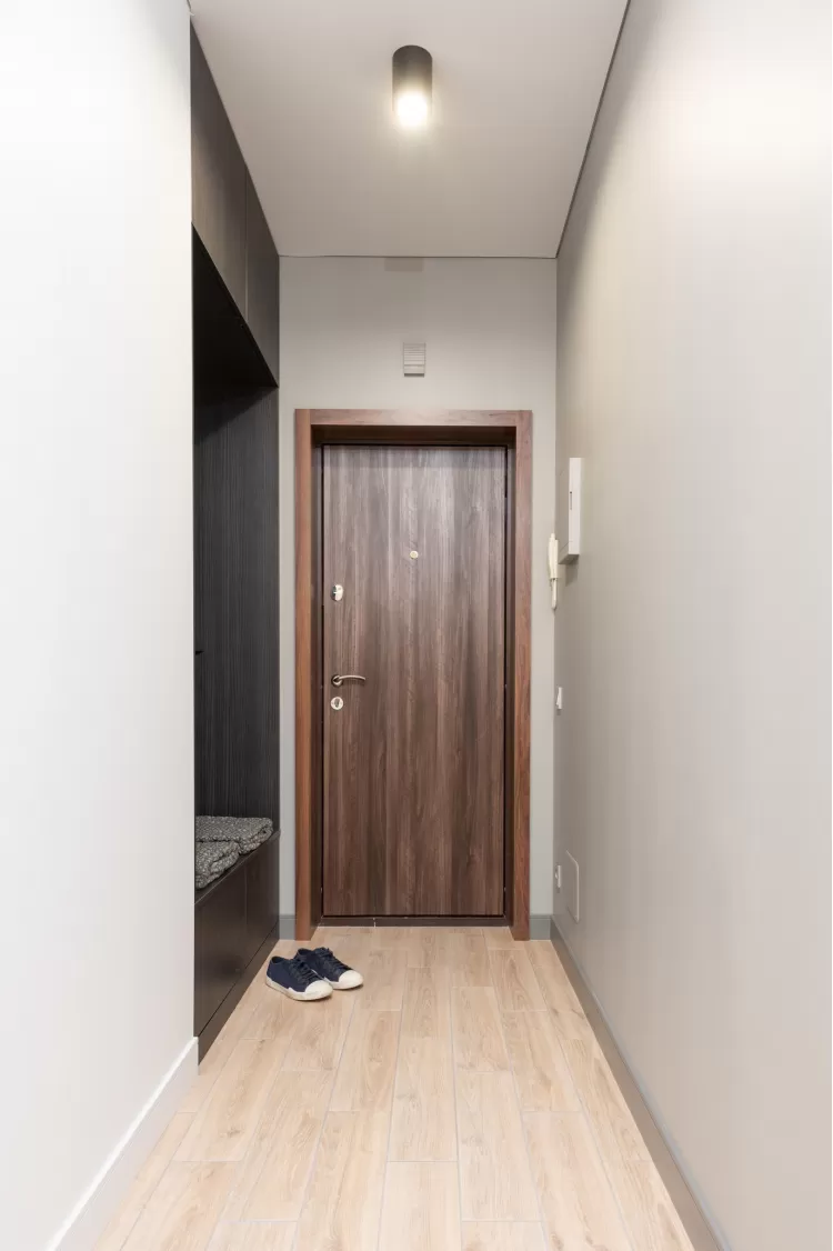 Передпокій у дизайн-проекті смарт-квартири ЖК PARKLAND, 43 м.кв.— дизайнер Ірина Сазонова