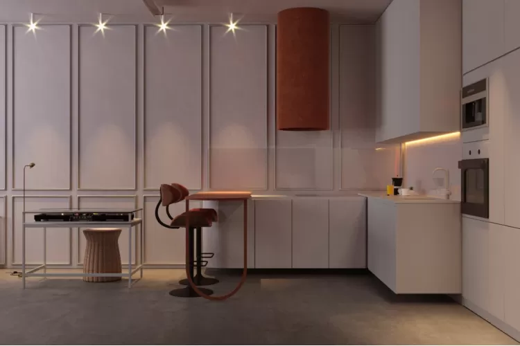 Кухня — Дизайн-проект квартиры-студии в ЖК Victory V, 51м.кв — студия дизайна 725 design