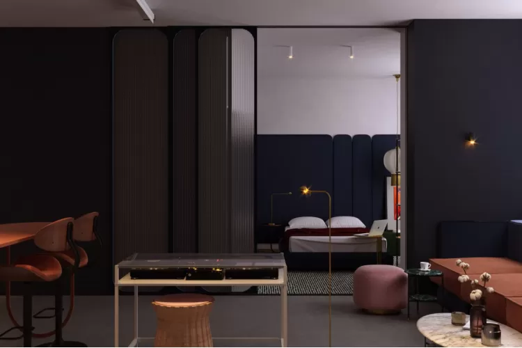 Гостиная — Дизайн-проект квартиры-студии в ЖК Victory V, 51м.кв — студия дизайна 725 design