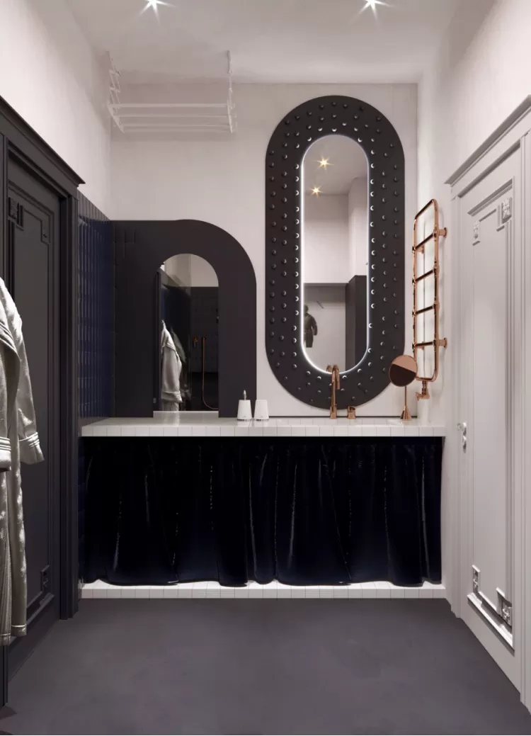 Санвузол — Дизайн-проект квартири-студії у ЖК Victory V, 51м.кв — студія дизайну 725 design