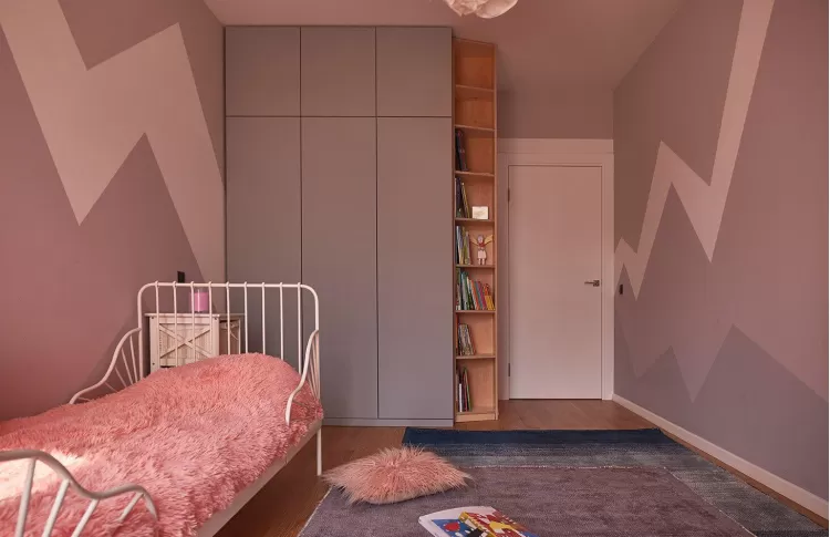 Дитяча в дизайн-проекті квартири в ЖК Комфорт Таун, 65м.кв.