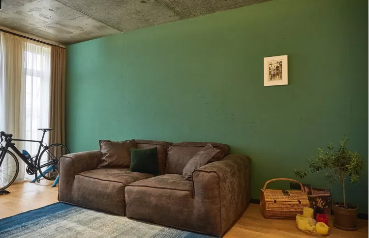 Вітальня в дизайн-проекті квартири в ЖК Комфорт Таун, 65м.кв.