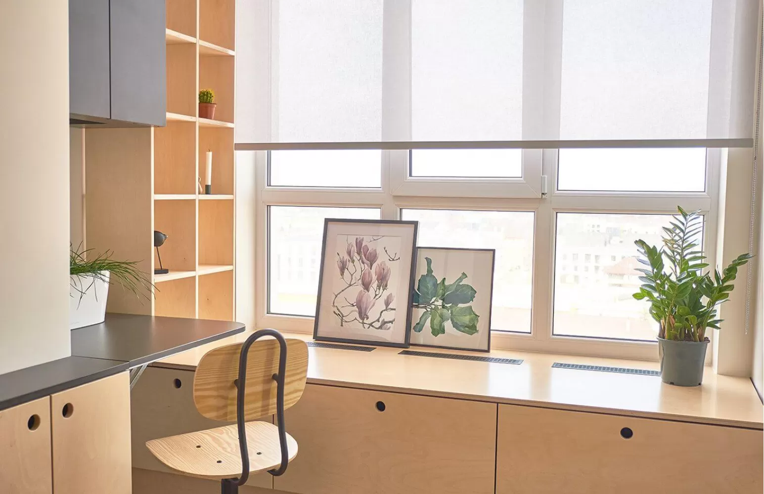 Балкон в дизайн-проекті смарт квартири в ЖК Львівський Маєток, 38м.кв — Design Burean