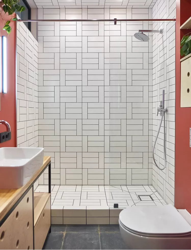 Фото: Ванна и санузел   –  Дизайн-проект смарт квартиры в ЖК Львовский Маеток, 38м.кв. – 675