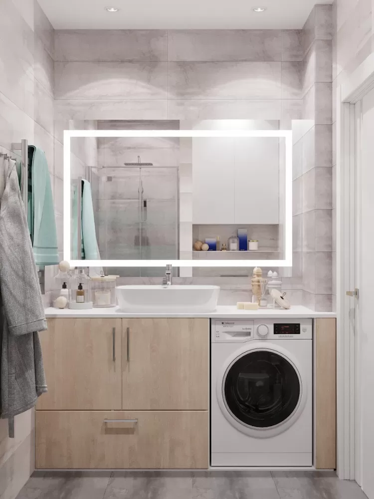 Фото дизайну: Санвузол - Дизайн-проект квартири в ЖК Файна Таун, 45м.кв. – 633