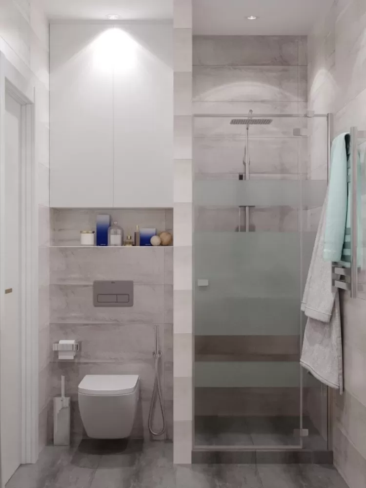 Фотография: Санузел – Дизайн-проект  квартиры в ЖК Файна Таун, 45м.кв. – 632