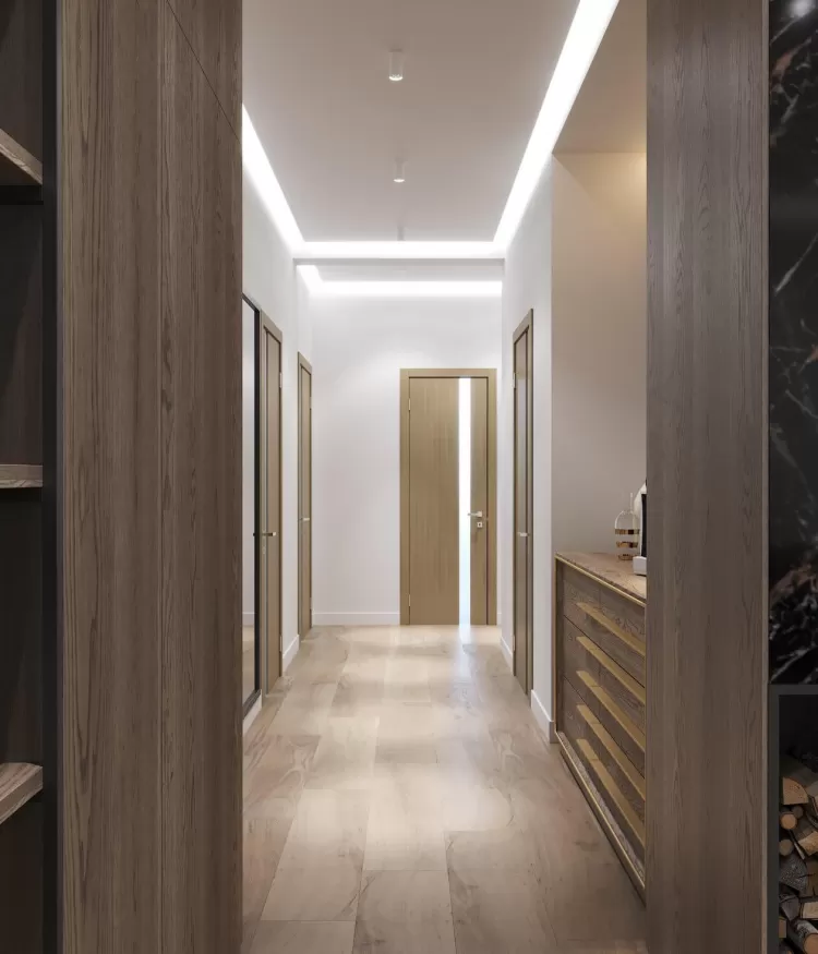 Дизайн прихожей комнаты в частном доме