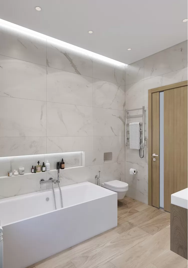 Дизайн ванной комнаты в частном доме