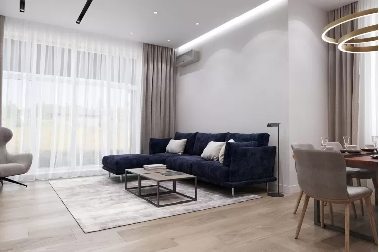 Дизайн гостиной комнаты в частном доме