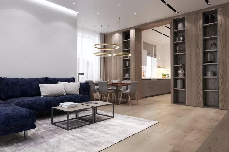 Дизайн вітальні в приватному будинку