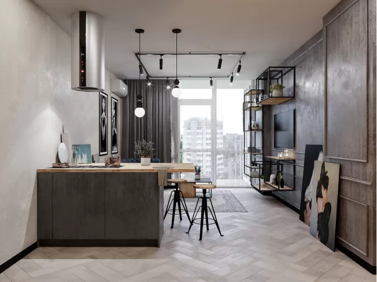 Надихайтеся: вітальня в стилі лофт