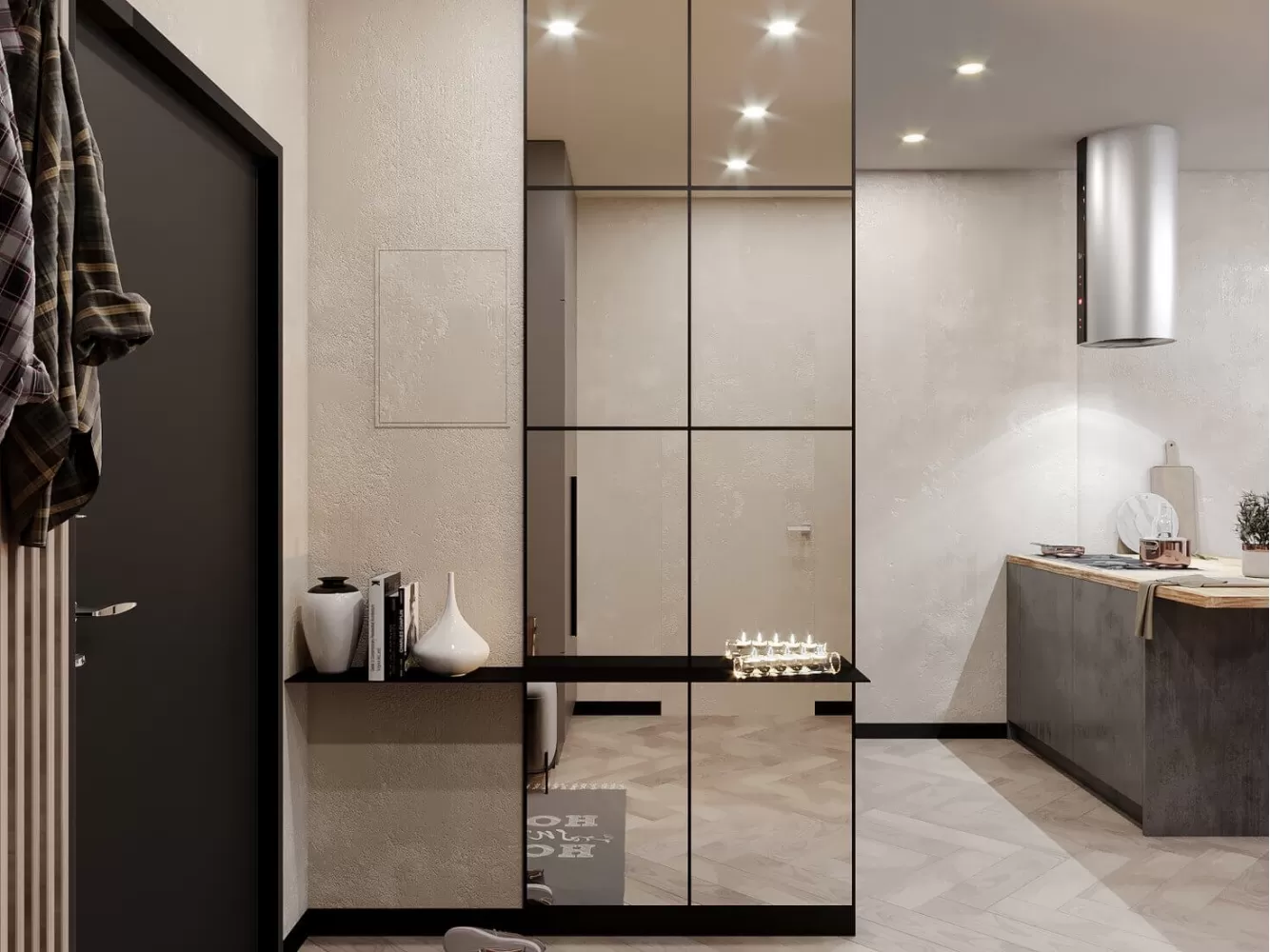 Надихайтеся: передпокій у стилі лофт