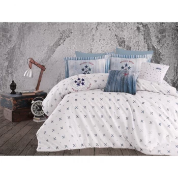 Комплект постельного белья Beverly Hills Polo Club - BHPC 015 White евро