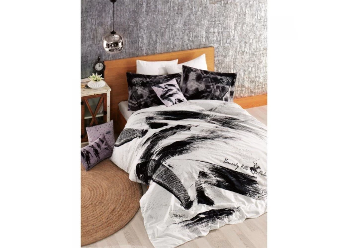  Комплект постельного белья Beverly Hills Polo Club - BHPC 022 Black евро  1 — купить в PORTES.UA