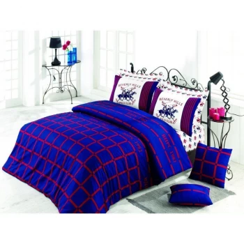 Комплект постельного белья Beverly Hills Polo Club - BHPC 012 Dark Blue евро